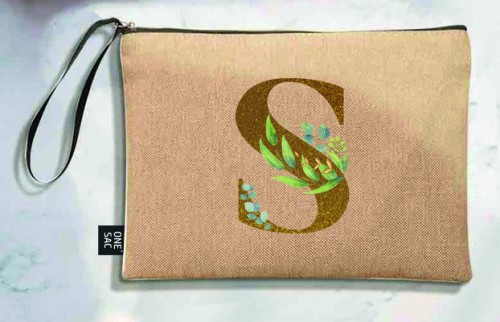 Tote bag letter s - wedding gifts